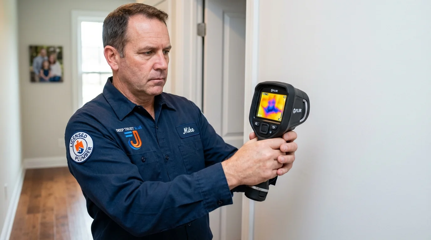 Thermal imaging leak detection by Johns Plumbing LLC in Palenville
